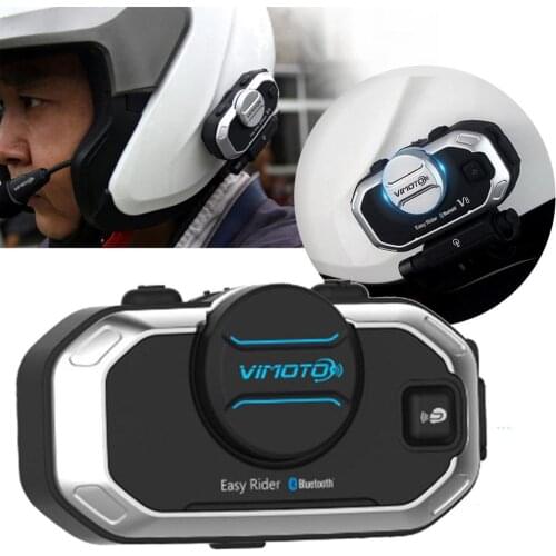 English Version Easy Rider Vimoto V8 Headset Helmet Motorcycle Stereo Headphones For Mobile Phone And Gps Radio 2 Way