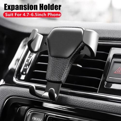 Car Air Vent Mount Phone Holder Gravity Cradle Stand for Mobile Phone GPS Clip Stand Support Car Phone Holder Universal iPhone