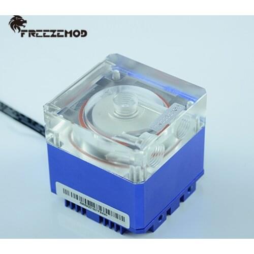 FREEZEMOD 3000RPM RGB Water Cooler Pump Metal Cover 800L/H AURA Range 4M MOD Water Cooling VA LCD POM 12V/5V Mute Pump