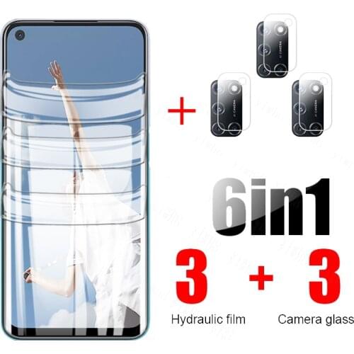 For Oppo A53 Hydrogel Film On for Oppo A52 Glass Screen Protector And Camera Len Glas OppoA53 A 53 72 A72 A92 Protection Film