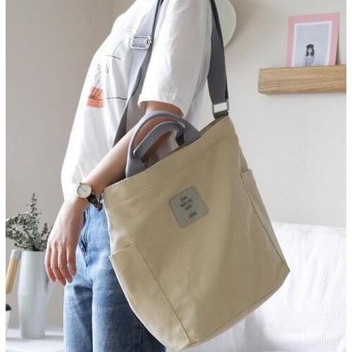 Canvas Shoulder Bag Luxury Designer Womens Handbags Literary Simple and Fresh Messenger Bag Casual Cloth Bag Shopping Bag