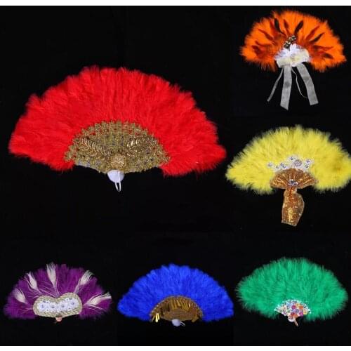 Custom Wedding Custom Hand Fan with Lace Feather Hand Fan Handmade Abanicos Para Boda Wedding Favors Decor Hand Held Photo Props