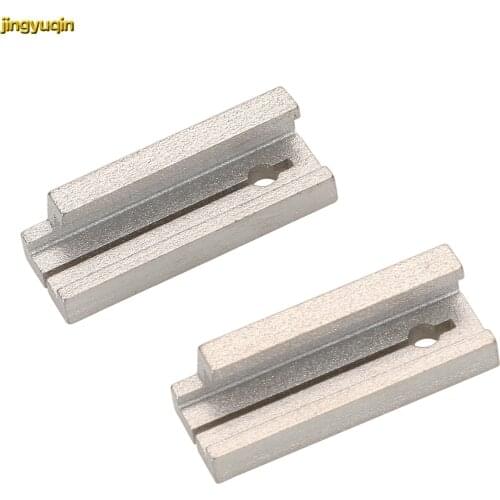 Jingyuqin 5pcs Remote Car Key Fixture Clamp For Mercedes Benz HU64 Blank Locksmith Manual Tools Vertical Cutting Machine Cutter