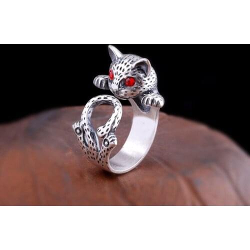 Creative Style Boho Cat Rings For Women Men Adjustable Ring Fashion Charm Jewelry Wholesale 2021