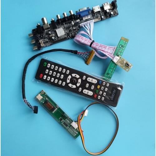 Kit For LTN154X3-L01/LTN154X3-L01-H HDMI Digital VGA CCFL TV USB AV LCD remote DVB-T 30pin 15.4" 1280X800 board Panel Controller