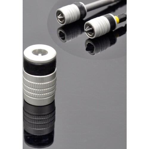 Magnetic Ring 1/4" 6.35mm Metal Strong Magnetizer Screw Electric Phillips Screwdriver Bits