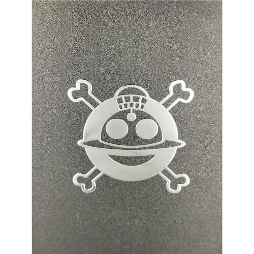 2 pcs Metal Self-Adhesive ONE PIECE Skull Skeleton Laptop IPAD Cellphone Case Badge decoration Decal Logo Vinyl Decal Stickers