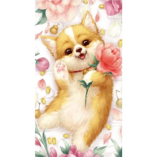 Cute Welsh Corgi Pembroke Diamond Painting Cartoon Animal Round Full Drill Nouveaute DIY Mosaic Embroidery 5D Cross Stitch Gifts