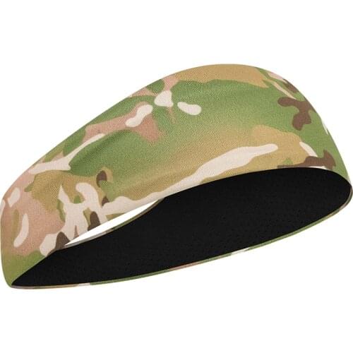 Fashion Unisex Yoga Gym Head Band Camo Sport Headband Running Fitness Sweatband Elastic Absorbent Sweat Cycling Tennis Bandage