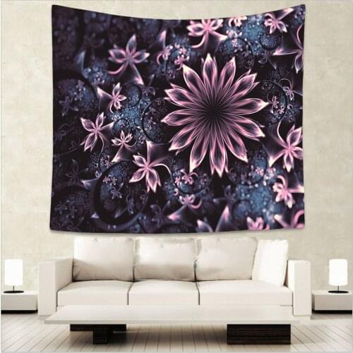 Wall Hanging 3D Prints Mandala Oil Painting Tapestries Geometric Rectangle Rhombus Circle Bedspreads Decor Bed Room Large 150 CM