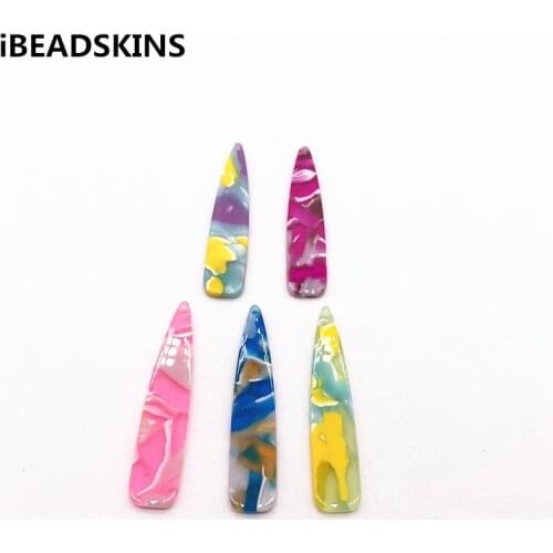 New arrival! 55x12mm 100pcs acetic acid drop shape charm for earrings accessories/Earring parts Jewelry Findings making