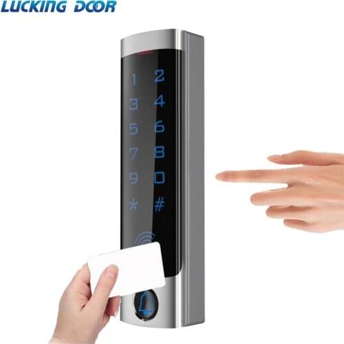 RFID Touch Keypad Access Control System Door Lock 125KHz EM Card Waterproof Metal Case Door Entry Access Lock