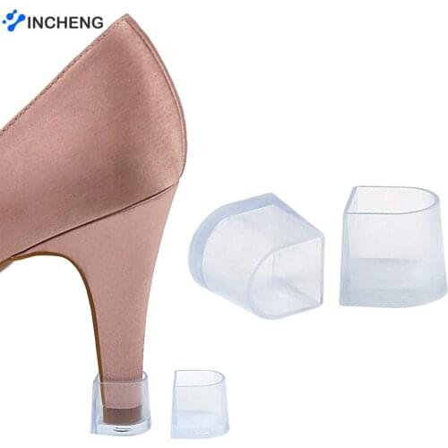Silicone Heel Protectors Heel Stoppers Latin Stiletto Dancing Covers Antislip High Heeler For Bridal Wedding Shoes Accessories
