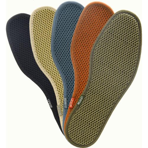 Bamboo Charcoal Sports Insoles Pads For Shoes Sweat Deodorant Breathable Mesh Shoe Inserts Football cushion