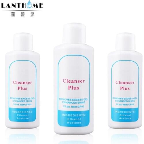 3pc Cleanser Liquid for Nails Clean Remove Surface Sticky Layer Residue of UV Removing Excess Nail Art Acrylic Clean Degreaser