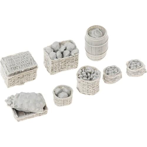1/35 Soldier Scene Casks Food Toy for Diorama Architecture Building