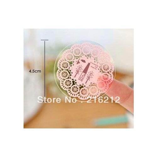 DIY Lace Flower Decoration Sticker Paper material 10pcs/sheet