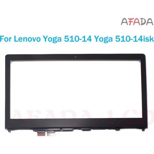 14 inch front glass For Lenovo Yoga 510-14 14AST 14ISK 80S yoga 510-14ikb Touch Screen Digitizer Assembly With Frame Replacement