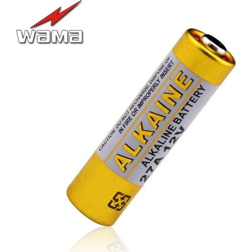 20pcs/lot Wama 27A 12V 27AE 27MN A27 Super Alkaline Battery For Doorbell Primary Dry Battery Wholesale