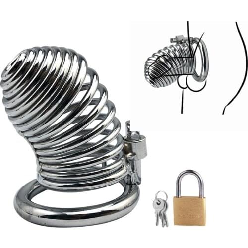 3 rings choose metal bird cock cages Chastity Devices BDSM bondage restraint penis ring lock male sex toys for man