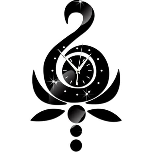 GZ032 Creative 3D Acrylic Study Bedroom Living Room Wall Clock