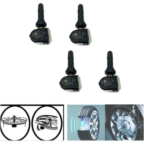 4 Piece TPMS Tire Pressure Monitoring Sensor Systems For Chevrolet Buick Cadillac GMC 13516164 13598771
