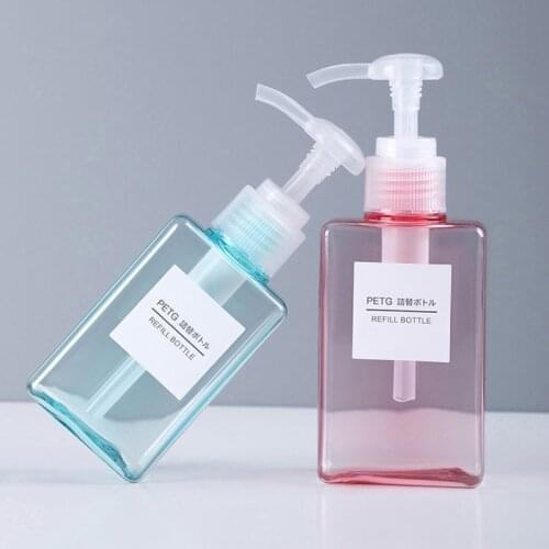450ml Bathroom Kitchen Liquid Pump Soap Dispenser Portable Travel Shampoo Hand Soap Pump Bottle Container