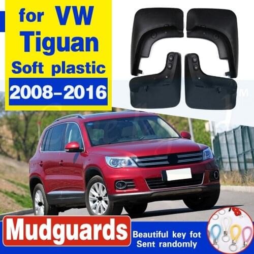 Free Shipping High Quality ABS Plastics Automobile Fender Mudguards Mud Flaps For 2010-2015 Volkswagen VW Tiguan
