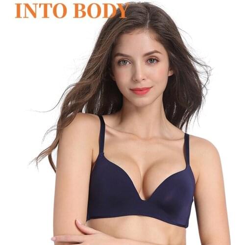 Of Seamless Bras for Womens Push Up Bras No Wire Brassiere A B Cup Underwear Sexy Bra Three Quarters(3/4 Cup) Lingerie