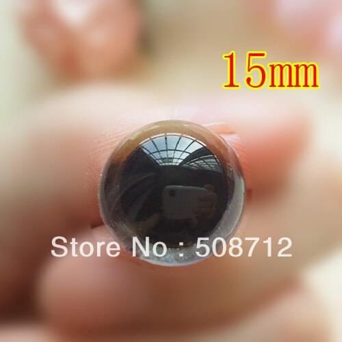 Fress ship!!! 100pairs 15mm light gold soft toy eyes animal bear sock creature monkey making crafts