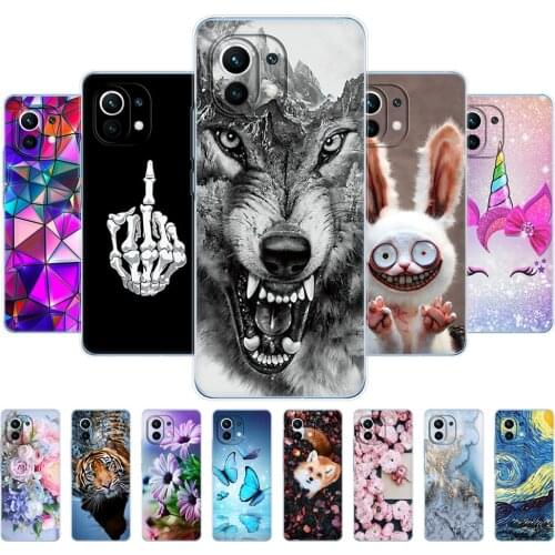 For xiaomi Mi 11 | Mi 11 Lite 5G | Mi 11i | Mi11 Lite 4G Case Back For xiaomi11 i 11Lite Phone Cover Xiomi Mi11Lite Silicon TPU