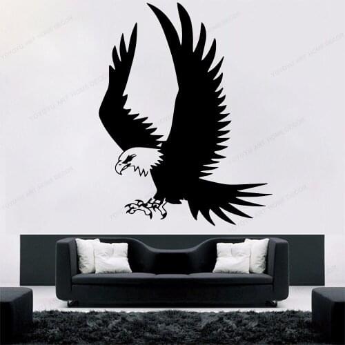 Decoration Eagle Wall Decal Home Decor Stickers For Kids Rooms Nursery Room Wall Decor Removable Mural Art Poster HD162