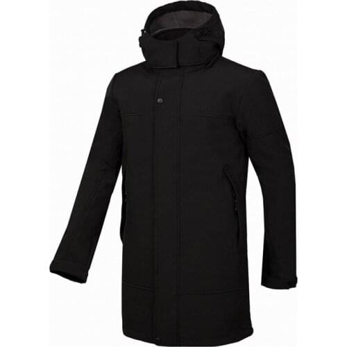 Long Softshell Jacket mens Outdoor Hiking Jacket male Parka fleece Lined thermal Raincoat waterproof windproof windbreaker