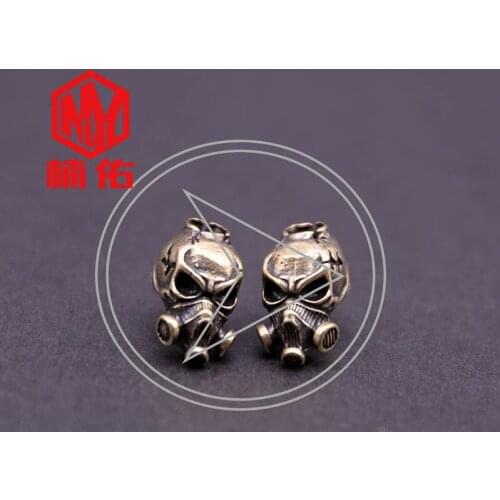 EDC Tool Accessories Car Keychain 1PCS Survival Warrior Paracord Brass Knife Beads