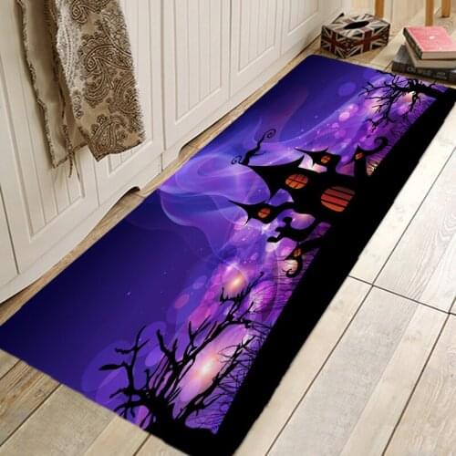Halloween Pattern Rug Door Mat Hallway Carpets Area Rugs for Bedroom Living Room Carpet Kitchen Bathroom Anti-Slip Floor Mats