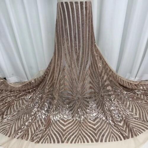 New arrival French Tulle Lace Fabrics 2020 High Quality African Elastic Mesh Lace Fabric Nigerian Sequins Lace Fabric for Dress