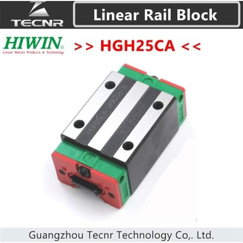 Taiwan original HIWIN HGH25CA linear guideway rails slide carriage block slider