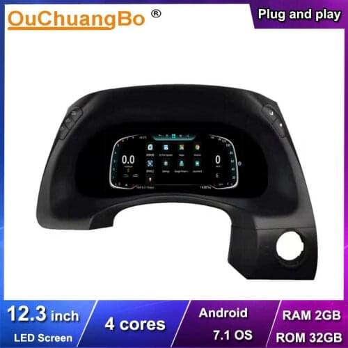 Ouchuangbo 12.3 Inch LED Dashboard Multimedia For Nissan patrol Y62 2016-2019 With 4 Cores Android 7.1 OS 2GB 32GB WIFI