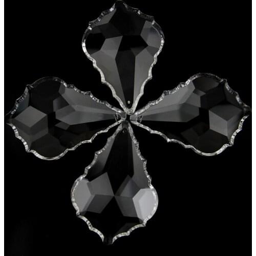 38mm-100mm Clear Maple Leaf Crystal Prism Chandelier Accessories Part Glass Lamp Pendant Crystal Suncatcher Prism for Home Decor