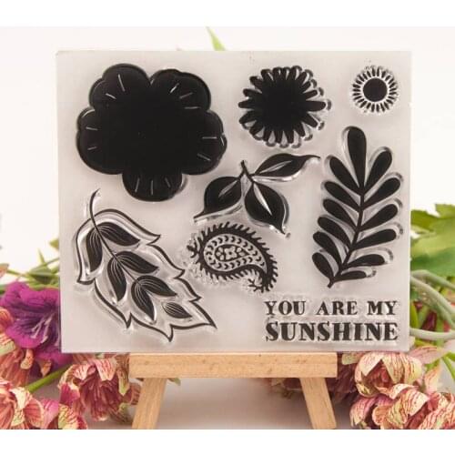 Clear Silicone Stamp/Seal for DIY scrapbooking/photo album Decorative clear stamp sheets T1406 Leaves
