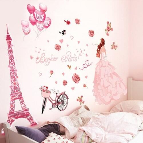 Romantic DIY Wall Stickers for Kids Rooms Girls Rooms Living Room Bedroom Decor Butterfly Flower Wallpaper Wall Art Room Decor