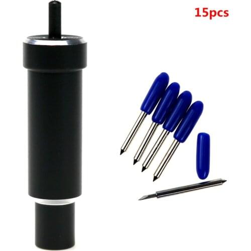 15pcs Replacement Deep Cut Blade+Housing Deep-Point DeepCut Blade for Cricut Maker Explore,Explore Air and Air 2 Cutting Plotter