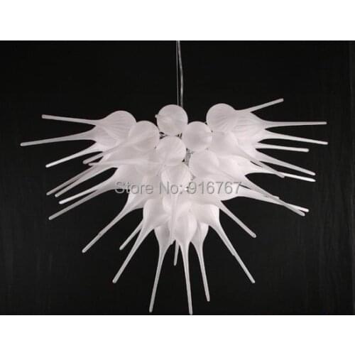 Pure White Murano Glass Lamp Contemporary