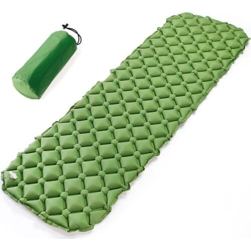 Ultralight Inflatable Camping Picnic Rest Mat Canvas Air Mattress