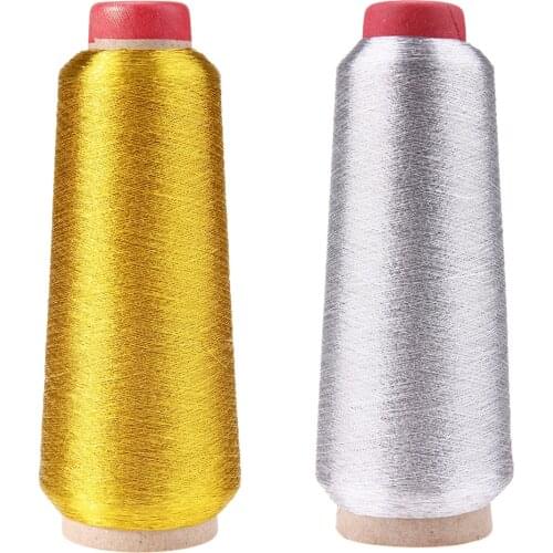 Gold/Silver Embroidery Threads Computer Cross-stitch Thread 3000M Sewing Thread Line Textile Metallic Yarn Woven Line