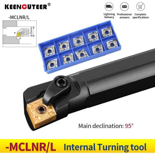1pc S16Q-MCLNR12 S20R-MCLNR12 S25S-MCLNR12 Internal Turning Tool Holder CNMG12 Carbide Inserts Lathe Bar CNC Cutting Tools Set