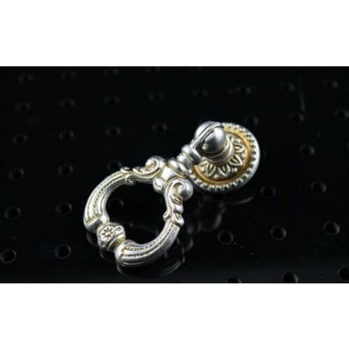 10Pcs Antique handle/European-American ancient silver handle single hole/handles/hand in hand/buckle