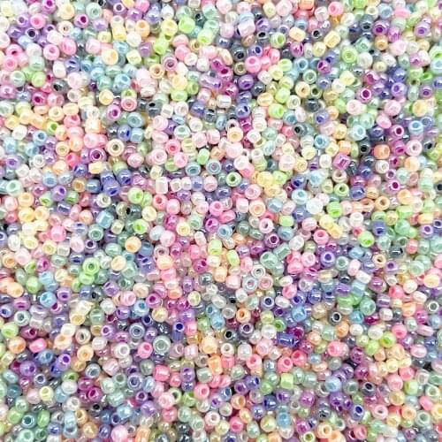 15g/lot (1000pcs)2mm Effect of The Cream Charm Czech Glass Seed Beads DIY Bracelet Necklace Beads for Jewelry Making Accessories
