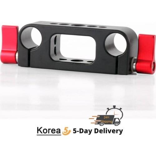 15mm Dual Rod Rail Clamp Mount Railblock 1/4 3/8 M5 Thread Knob Screws for SLR Camera Cage Rig Baseplate Lens Support System Kit
