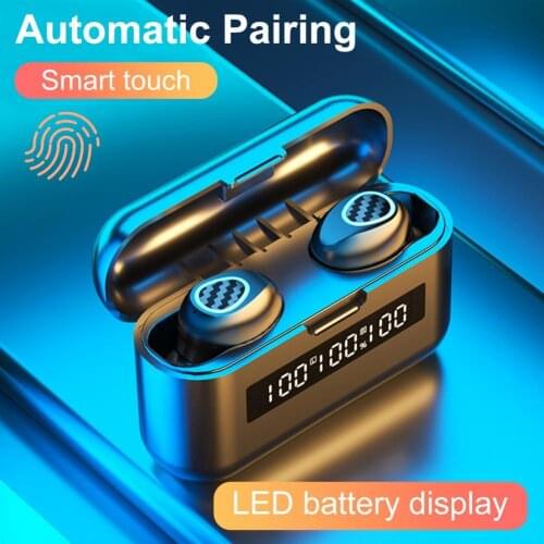 80% Off F9-13B Bluetooth 5.1 Wireless Smart-Touch In-ear Earbuds Earphone for Phone